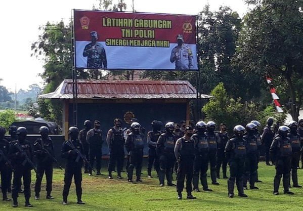 TNI-Polri Gelar Latihan Gabungan Tingkatkan Sinergitas di Jateng