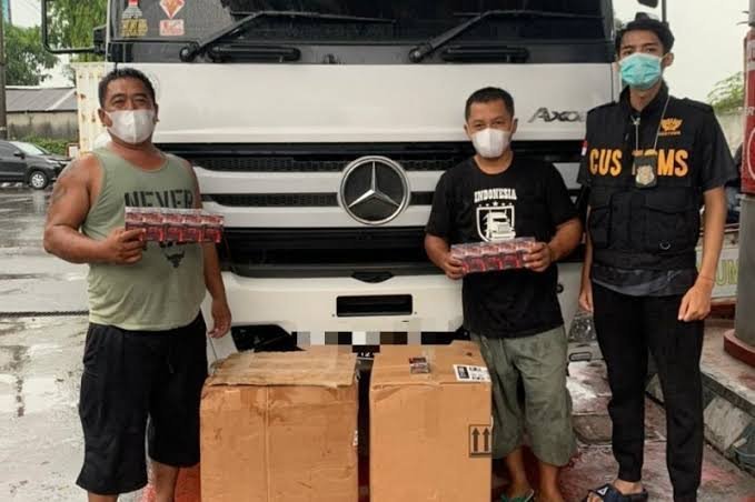 Peredaran Rokok Ilegal Modus Truk Sembako Berhasil Diungkap di Kudus