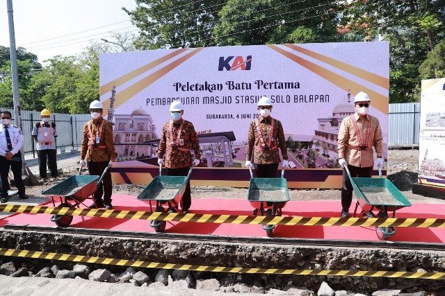 PT KAI Bangun Masjid Dua Lantai di Stasiun Balapan