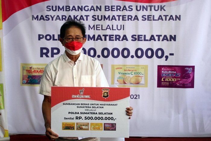 Sido Muncul Sumbang Rp500 Juta Lewat Polda Sumsel