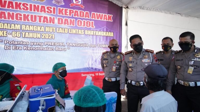 Ditlantas Polda Jateng Sediakan 28.300 Vaksin Untuk Pengemudi