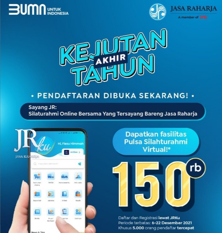 PT Jasa Raharja Fasilitasi Silaturahmi Online Nataru, Bagikan 5.000 Paket Pulsa