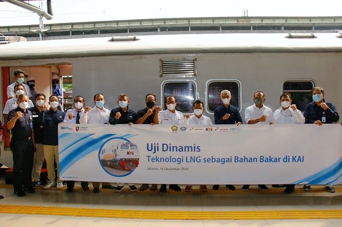 PGN dan KAI Uji Dinamis Kereta Api Berbahan Bakar LNG