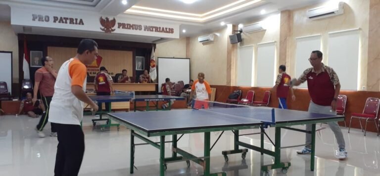 Perkuat Silaturahmi, PKS dan Gerindra Kota Semarang Gelar Pertandingan Persahabatan Tenis Meja