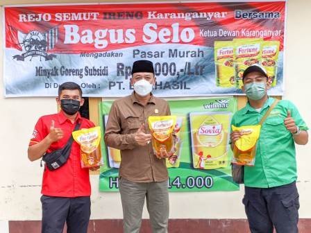 Keliling Lima Desa, Bagus Selo Gelontorkan 42 Ribu Liter Minyak Goreng Murah