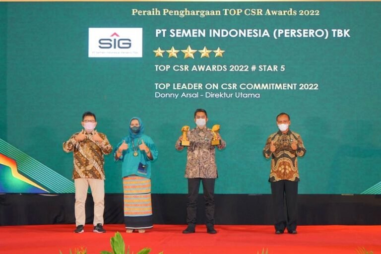 SIG Terima 2 Penghargaan Ajang Top CSR Awards 2022