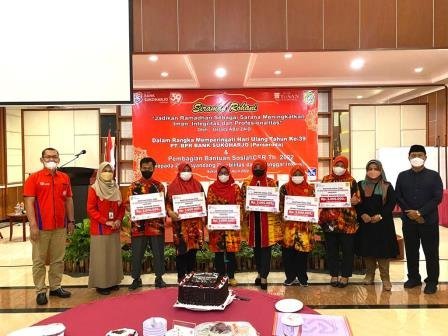 HUT Ke-39 Bank Sukoharjo  Capai Kinerja Terbaik Peningkatan PAD dan Aset