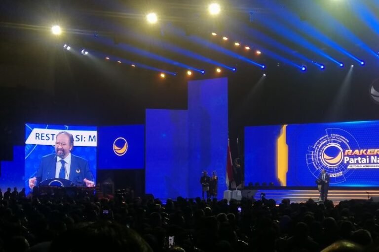 Rakernas Nasdem Resmi Usung Ganjar, Anies, Andika Capres 2024