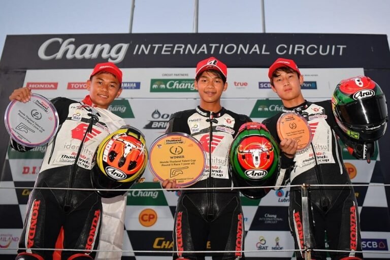 Pebalap Binaan Astra Honda Raih Podium Thailand Talent Cup