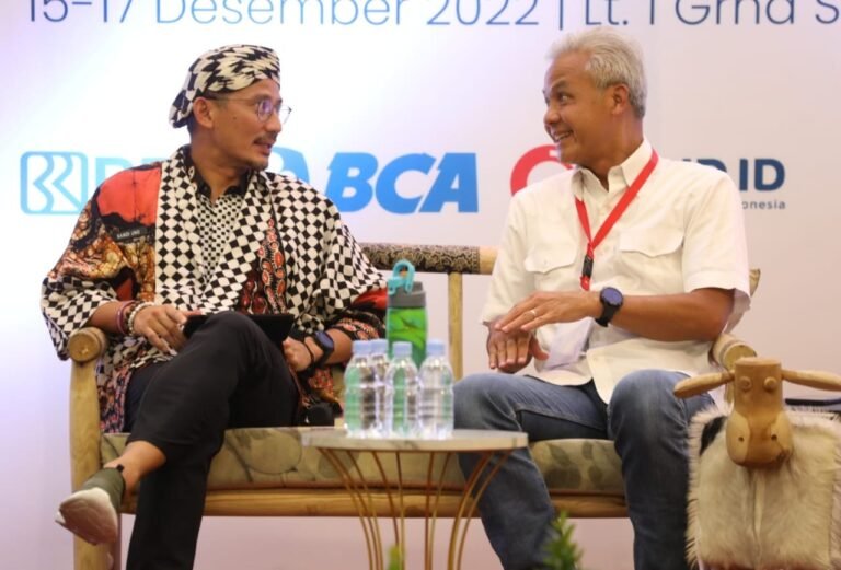 Ganjar Berbagi Strategi Majukan UMKM Bersama Sandiaga Uno