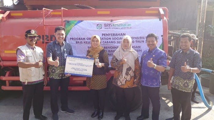 Krisis Air Bersih, BPJS Kesehatan Cabang Semarang Salurkan 150.000 Liter Air