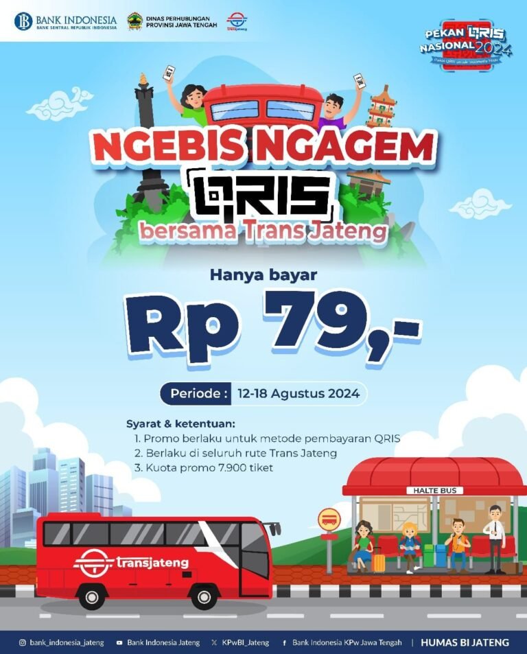 Pakai QRIS, Naik BRT Trans Jateng Cuma Rp79