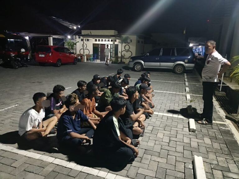 Bikin Resah, Belasan Pemuda Balap Liar Exit Tol Kadilangu Demak Diamankan