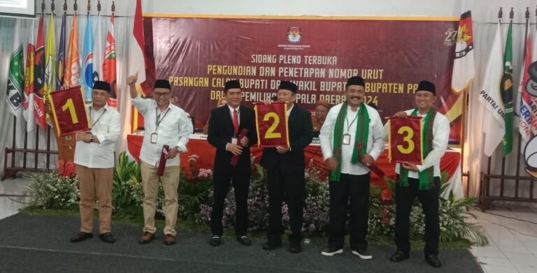 Inilah Nomor Urut Tiga Pasang Calon Bupati Pati