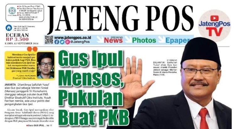 Gus Ipul Jabat Mensos, Ancaman Pelemahan PKB Pimpinan Cak Imin