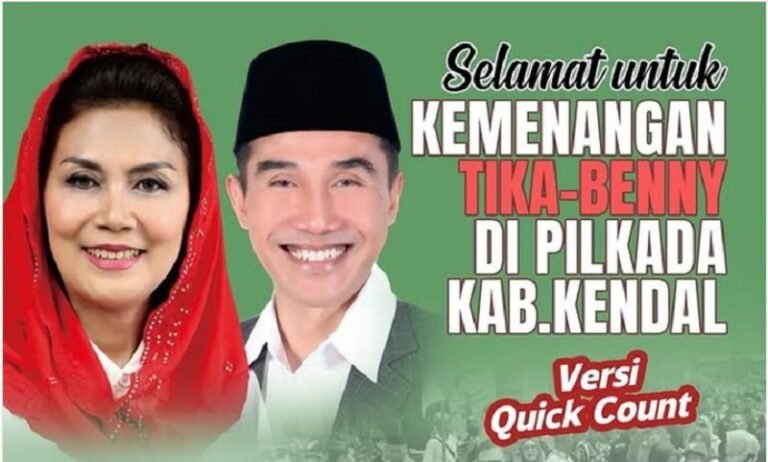 Paslon PDIP Tika-Benny Unggul di Kendal, Tunggu Hasil Penetapan KPU