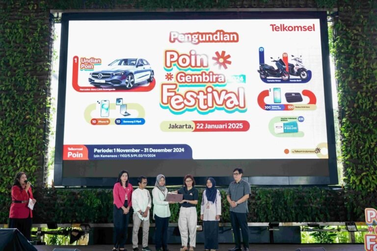 Telkomsel Umumkan 1.111 Pemenang Hadiah Poin Gembira Festival Akhir Tahun 2024