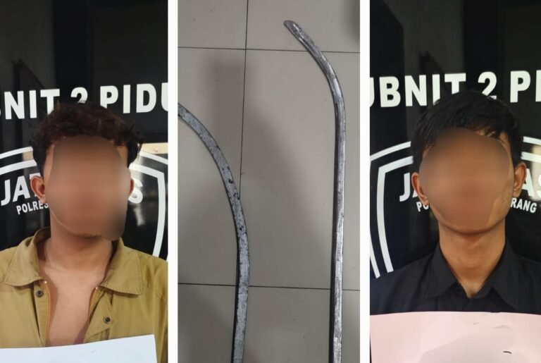 Hendak Tawuran Bersenjata di Gayamsari, Dua Remaja Diamankan