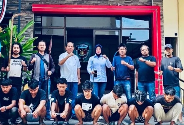 Tujuh Orang Pelaku Tawuran di Tanjung Emas di Amankan Polisi