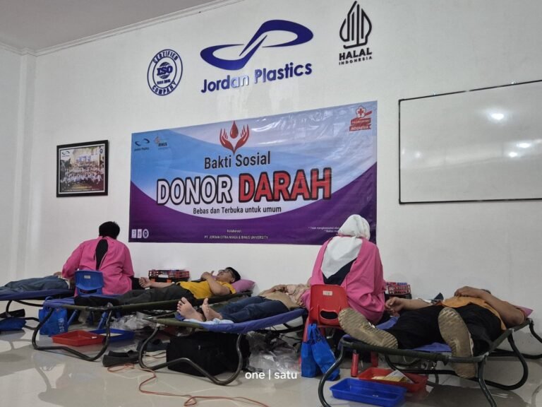 Jordan Plastics Kolaborasi Bareng Mahasiswa BINUS University Gelar Donor Darah